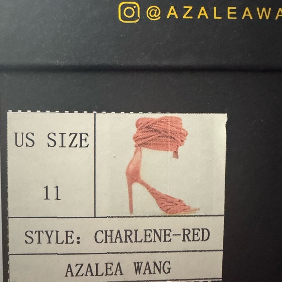 Chic Red Rope Women's High Heel Sandals - Picture 7 of 7